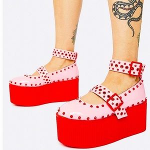 Dolls Kill x YRU Platform Mary Janes Kaos